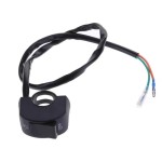 Handlebar switch for motorcycle - lights - black button